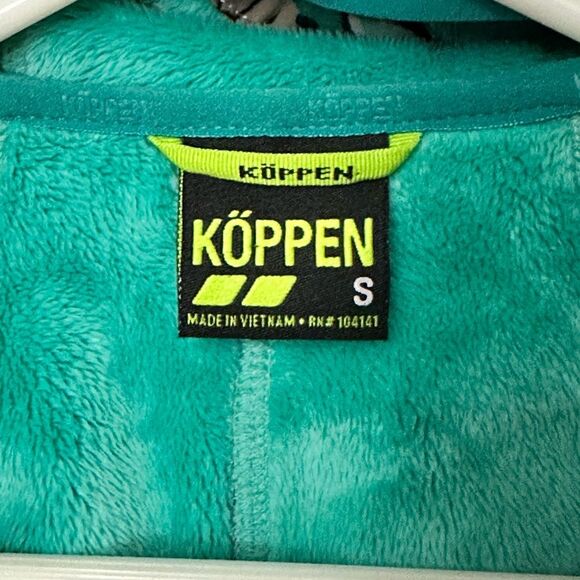 Koppen Attenda Biome Print Hooded Soft Shell Jacket Fleece Lining Small - Picture 5 of 10